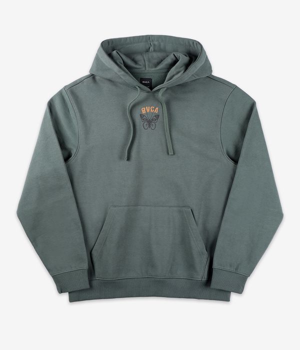 RVCA Butterfly Poster Felpa Hoodie (balsam green)