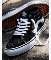 Vans Skate Grosso Mid Leather Shoes (black white emo)