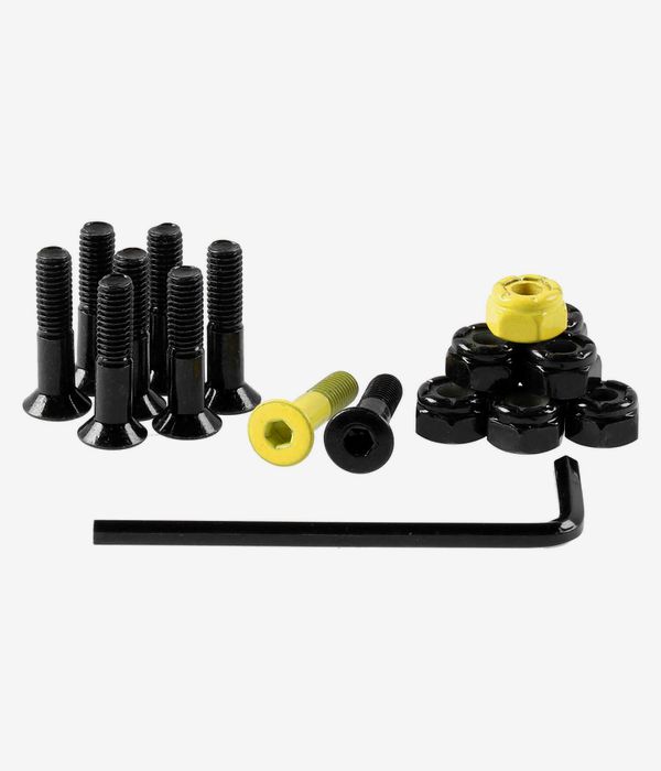 Origin Precision 7/8" Set de vis (black yellow) allen Flathead (tête fraisée)
