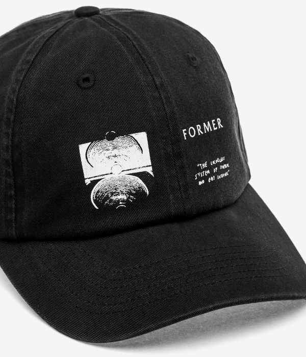 Former Array Contrast 6 Panel Cap (washed black)