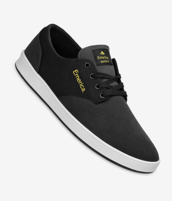 Shop Emerica The Romero Laced Shoes (grey black yellow) online | skatedeluxe