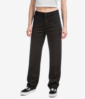 Carhartt WIP W' Pierce Pant Straight Hudson Pantalons women (black rinsed)