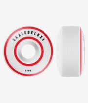 skatedeluxe Lines Series Rouedas (white red) 52mm 100A Pack de 4