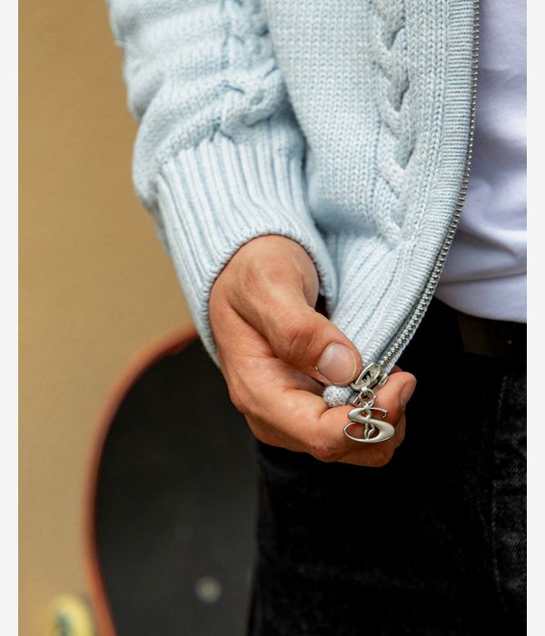 Yardsale Ivy Zip-Sweatshirt avec capuchon (baby blue)