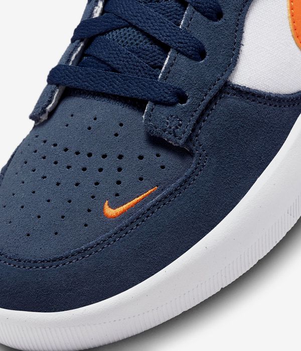 Shop Nike SB Force 58 Shoes (midnight navy safety orange) online