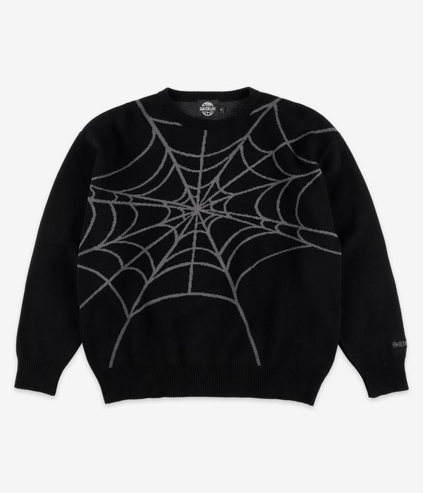skatedeluxe Spider Organic Knit Sweatshirt (black grey)