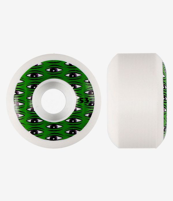 Toy Machine All Seeing Roues (white green) 53mm 100A 4 Pack