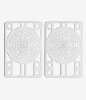 Independent 1/8" Riser Pads (all white) Pack de 2