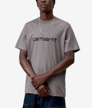 Carhartt WIP Script T-Shirt (shady grey dark navy)