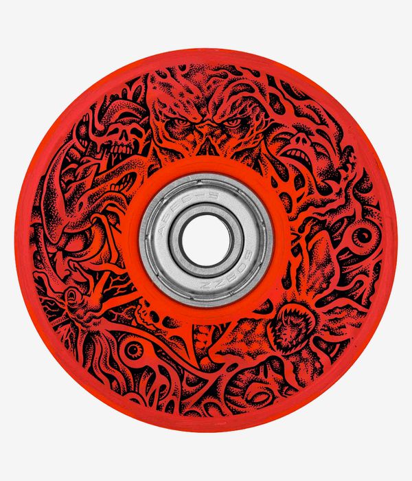 Santa Cruz x Stranger Things Slimeballs Hellfire Club Light Ups OG Roues (slime red) 66 mm 78A 4 Pac