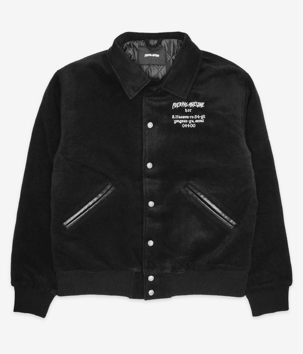 Fucking Awesome Korea Bar Varsity Jacket (black)