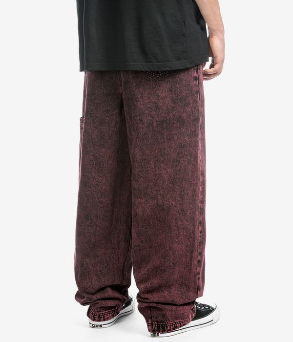 Poetic Collective Balloon Denim Jeans (red acid wash)