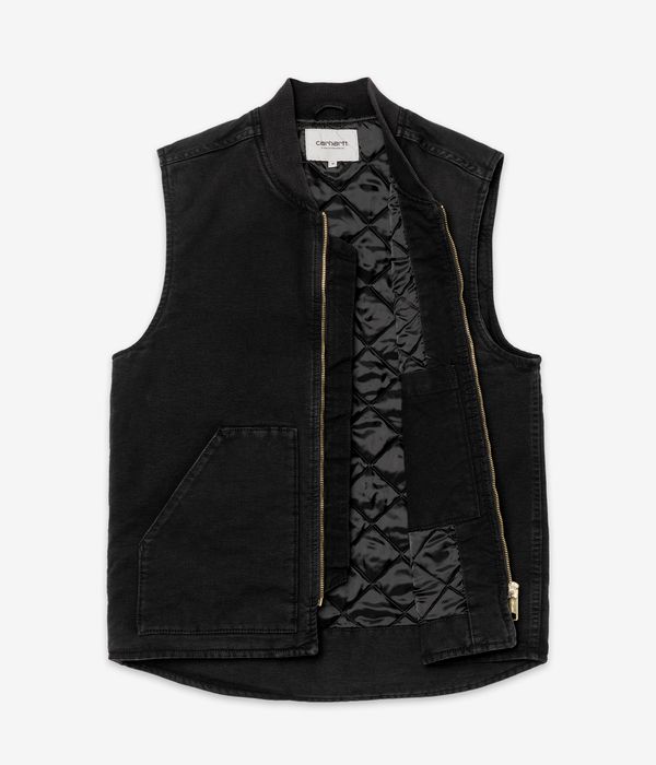 Carhartt WIP Classic Organic Dearborn Vest (black stone canvas)