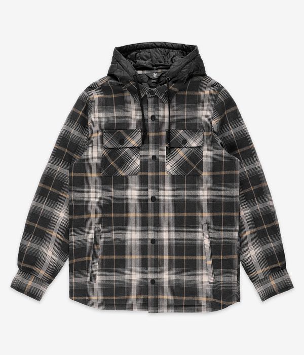 Shop Volcom Ins Riding Flannel Snow Jacket stone online skatedeluxe