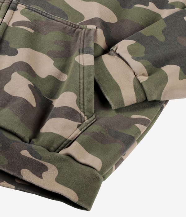 Cash Only Protocol Zip-Hoodie (washed camo)