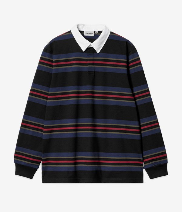 Carhartt WIP Oregon Rugby Longues Manches (starco stripe black)