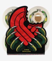 Powell-Peralta Dragons V6 Wide Cut Wheels (offwhite) 53 mm 93A 4 Pack