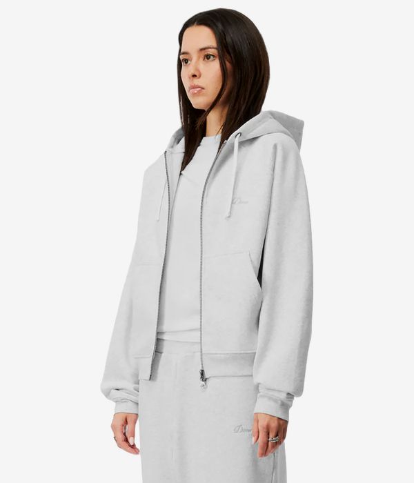 Dime Classic Small Logo Zip-Hoodie (ash)