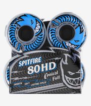 Spitfire Conical Full Wheels (clear blue) 58mm 80A 4 Pack