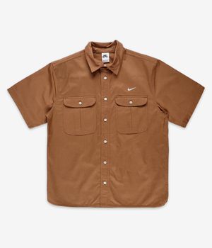 Nike SB Tanglin Button Up Chemise-courtes-manches (ale brown)