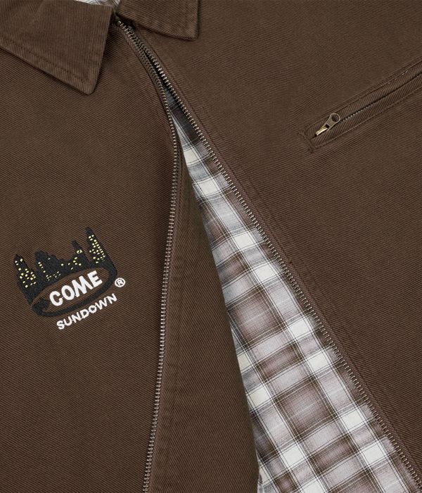 Come Sundown Toil Veste (washed brown)