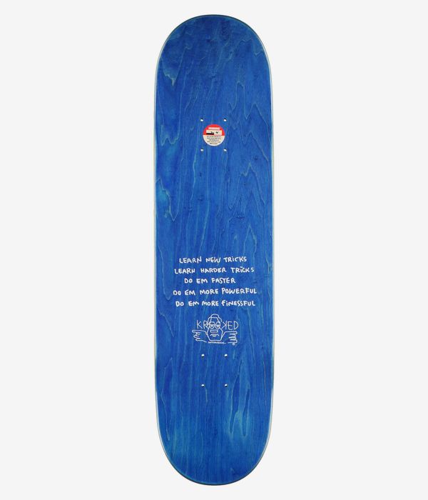 Krooked Manderson Skull King 8.38" Skateboard Deck (white)