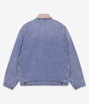 Carhartt WIP OG Detroit Cotton Camano Veste (blue dusty h brown burst washed)