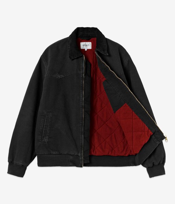 Carhartt WIP OG Santa Fe Organic Cotton Dearborn Jacket (black black grind wash)