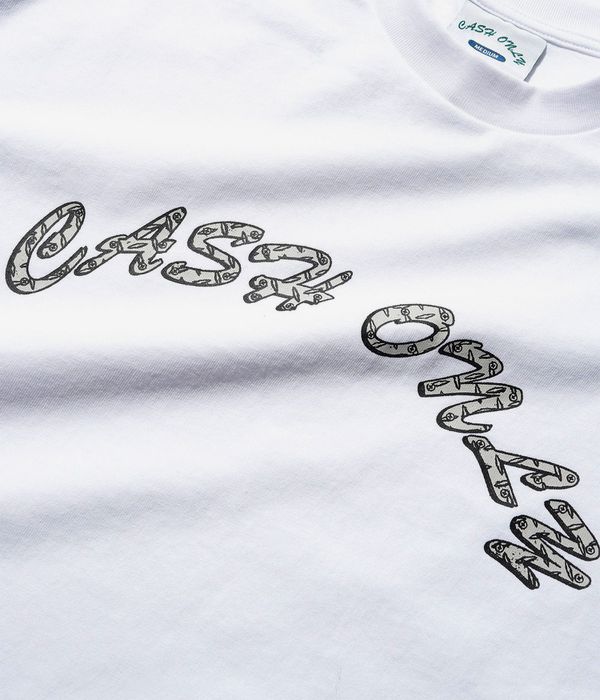 Cash Only Diamond Plate Logo T-Shirt (white)