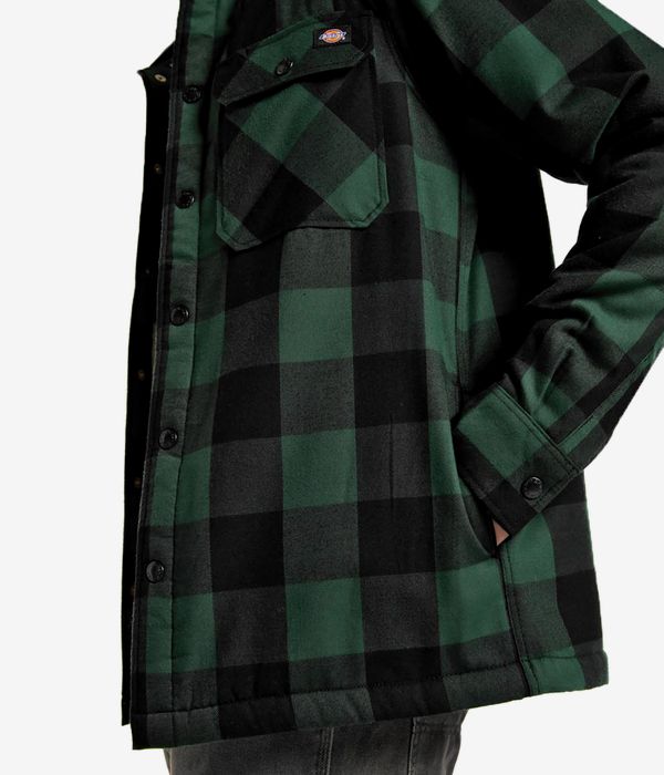Dickies Lined Sacramento Camisa (pine needle green)