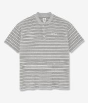 Polar Stripe Rib Henely T-Shirty (heather grey)