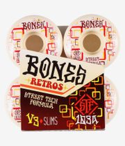 Bones STF Retros V3 Roues (white red) 52mm 103A 4 Pack