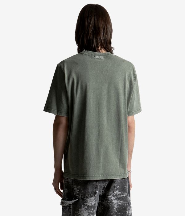 Wasted Paris Splinter Faded T-Shirt (faded olive khaki)