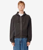 Dime Reverse French Terry Zip-Hoodie (vintage black)
