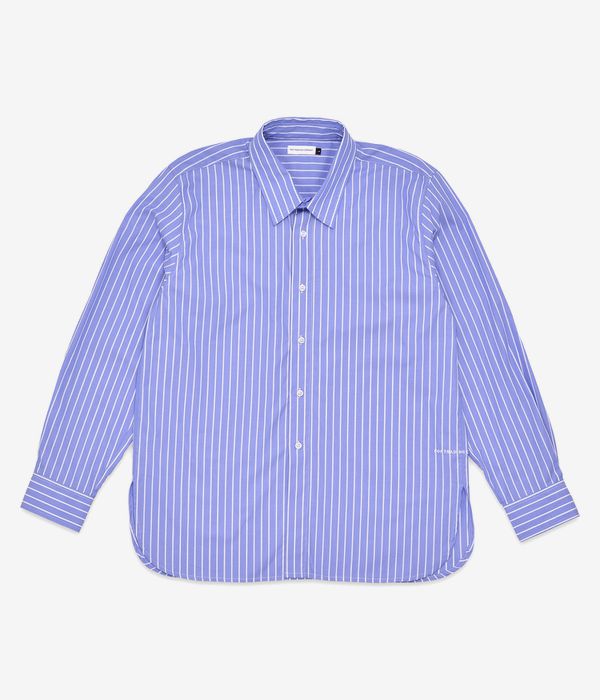 Pop Trading Company Logo Striped Shirt (blue)