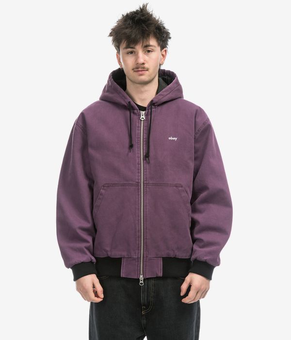 Obey Wittern Jacket (potent purple faded wash)