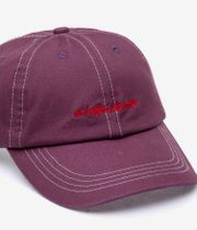 skatedeluxe Script Contrast Dad Cap (plum)