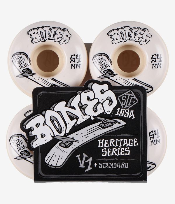 Bones STF Heritage Boneless V1 Rollen (white) 54mm 103A 4er Pack