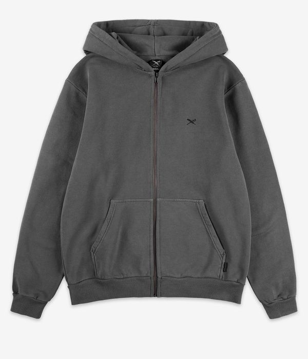 Iriedaily Vintage Dye Zip-Hoodie (off black)