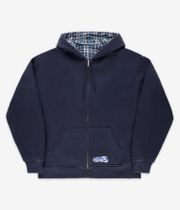 Yardsale Reversible Flannel Felpa Hoodie con zip (blue)