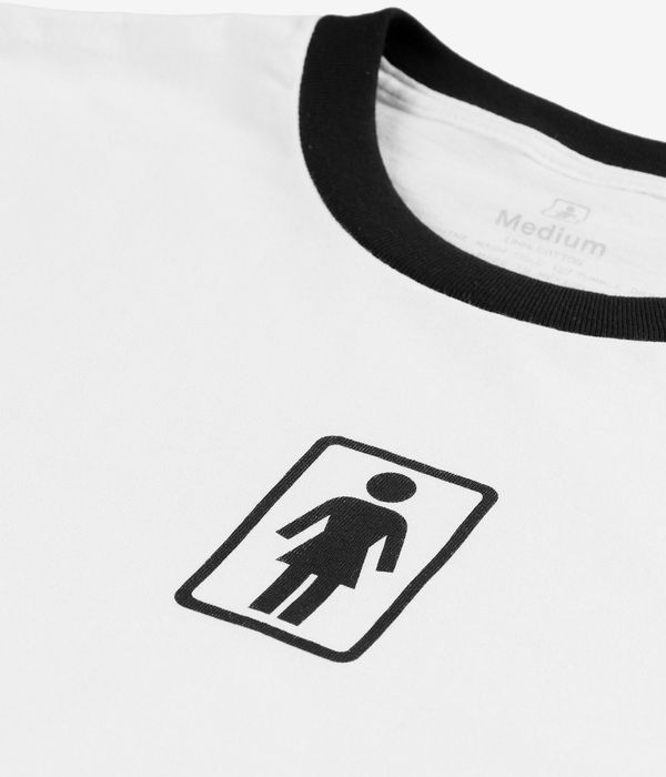 Girl OG Ringer T Shirt black white