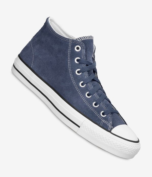 Converse CONS Chuck Taylor All Star Pro Mid Suede Shoes (dark waters white black)