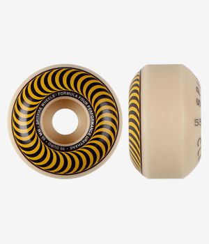 Spitfire Formula Four Classic Wielen (white yellow) 55 mm 99A 4 Pack