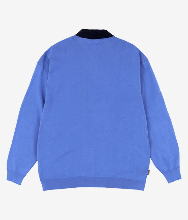 Magenta 1984 Knit Polo Sweatshirt (blue)