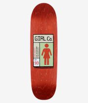 Girl Bannerot Gridbox Loveseat 9" Planche de skateboard (red)