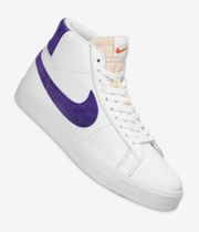 Nike SB Zoom Blazer Mid Iso Schoen (white court purple)
