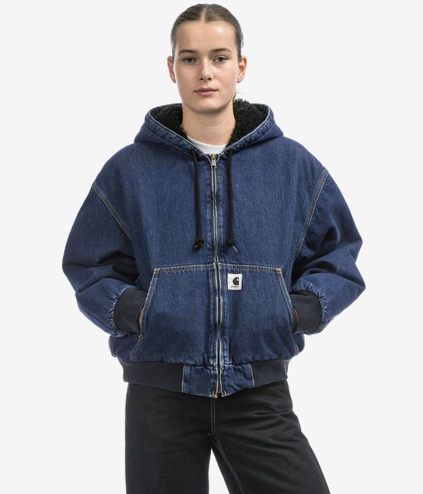 Carhartt WIP W' OG Active Smith Giacca women (blue stone washed)