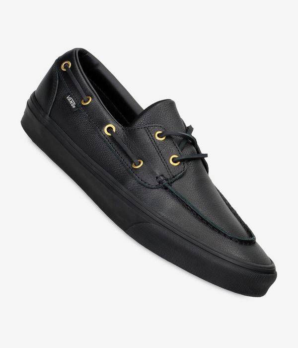 Vans 2 Eyelet Boat Shoes (leather black)