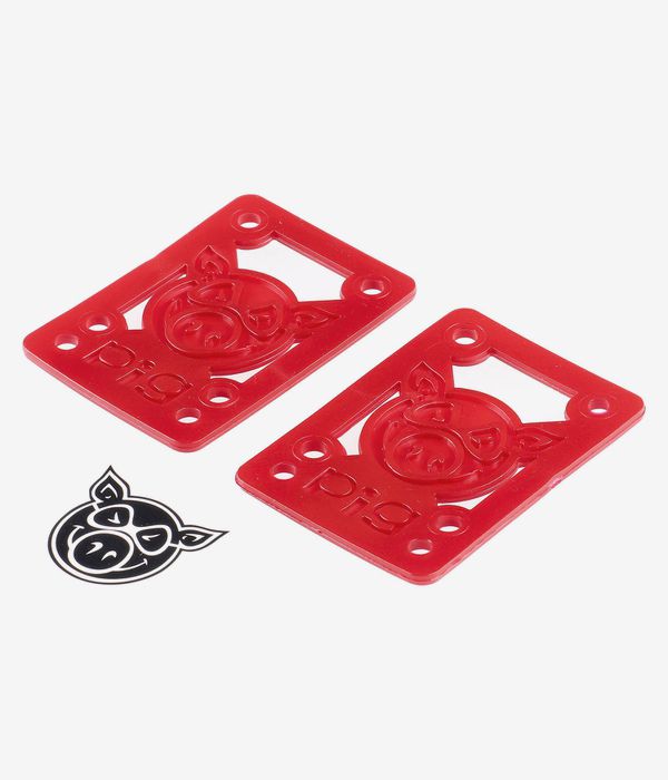 Pig 1/8" Shock Pads (red) 2 Pack