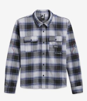 adidas Gonz Flannel Chemise (black muted purple halo silver)